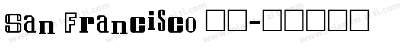 San Francisco 字体字体转换